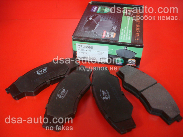 Колодки передні QF0006S Q-TOP