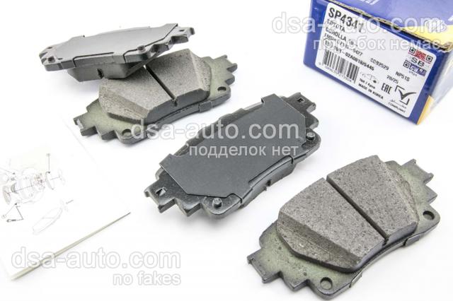 Колодки гальмові задні, дискові SP4341 HI-Q