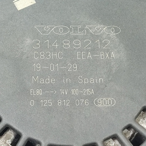 Генератор автомобільний 31489212 VOLVO