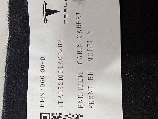Покриття підлогове салону, переднє 149306000D TESLA