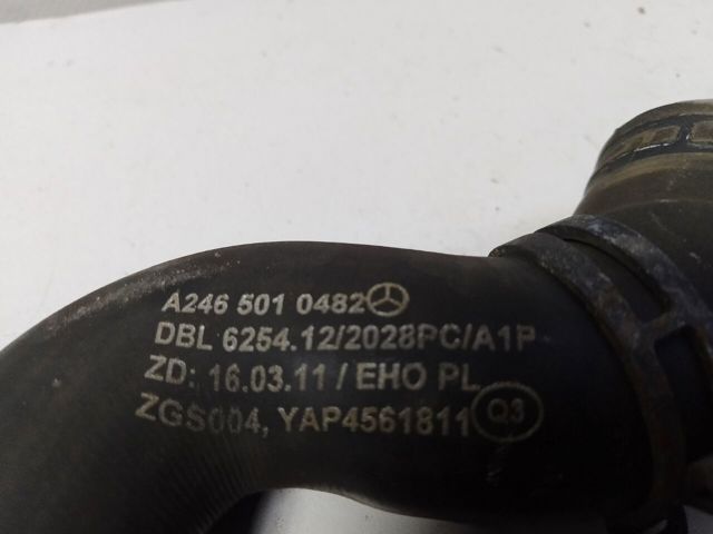 Шланг/патрубок радіатора охолодження, нижній A2465010482 MERCEDES