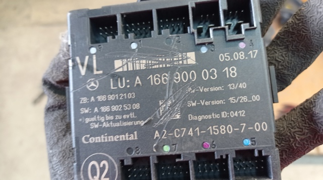 Блок комфорту передніх дверей A1669000318 MERCEDES