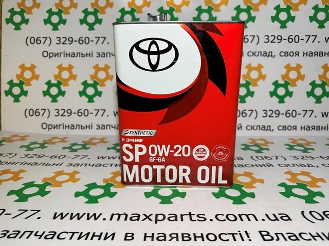 Оригінал масло моторне toyota sp 0w-20 japan 4л металева 0888013205