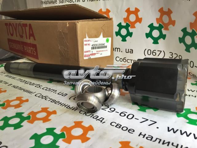 ШРУС внутрішній, передній, правий 430300W040 TOYOTA