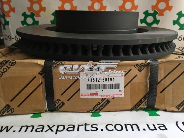 Диск гальмівний передній 4351260191 TOYOTA