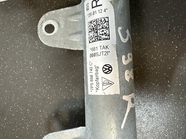 Подушка безпеки, шторка бічна, права, AIRBAG 7P5880742C PORSCHE