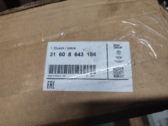 Привід передній правий 31608643184 BMW