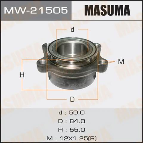 Підшипник маточини задньої MW21505 MASUMA