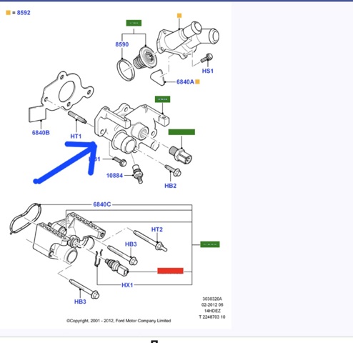 Водопровідна труба 1531004 FORD