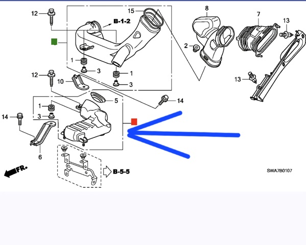 Резонатор 17231R06E00 HONDA