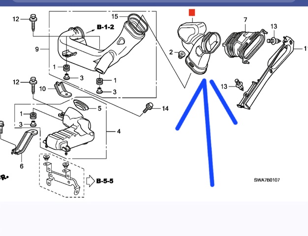 Резонатор 17252R06E00 HONDA