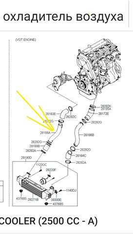 Трубка, що нагнітається 281654A160 HYUNDAI