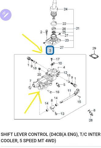 Механізм перемикання подільника передач 477403C130 HYUNDAI