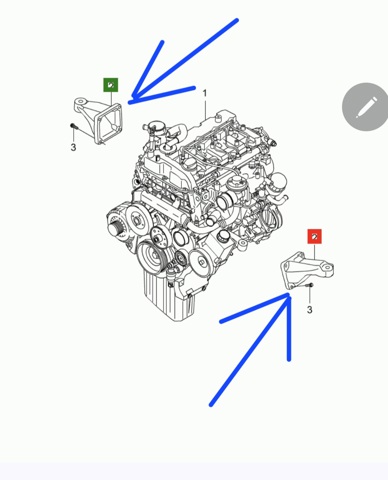 Кронштейн подушки (опори) двигуна, правої 6652231804 SSANG YONG