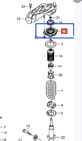 Кріплення переднього амортизатора 7L0412347A VAG