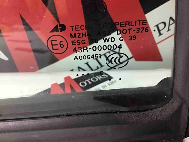 Вікно надставки дверей задніх A1647302455 MERCEDES