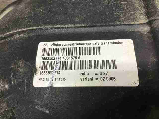 Міст середній в зборі A1663502714 MERCEDES