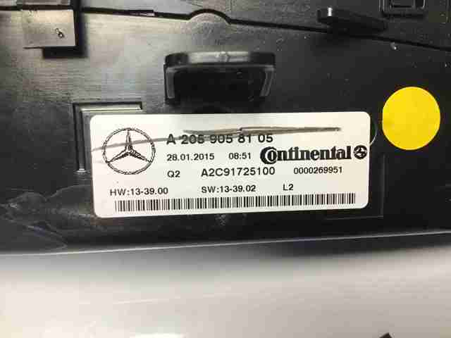 Механізм управління кондиціонером A2059058105 MERCEDES