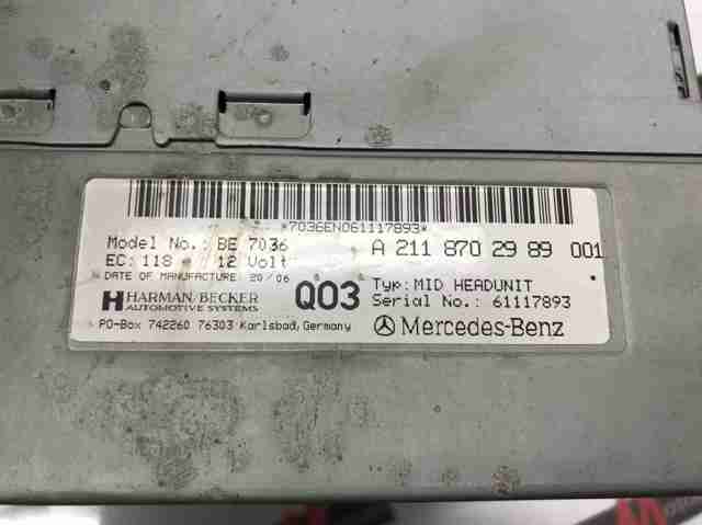 Магнітола A2118702989 MERCEDES