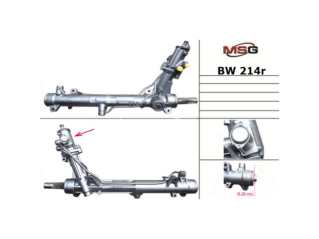 Рульова рейка BW214R MSG Rebuilding
