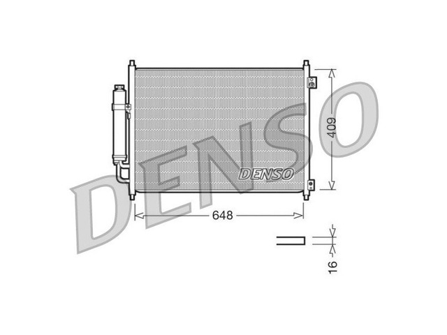 Конденсатор системи охолодження системи DCN46001 DENSO