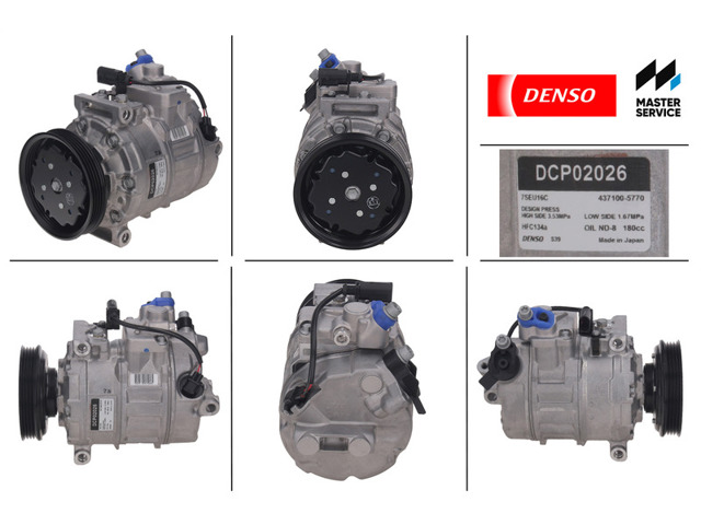 Компресор системи кондиціювання DCP02015 DENSO