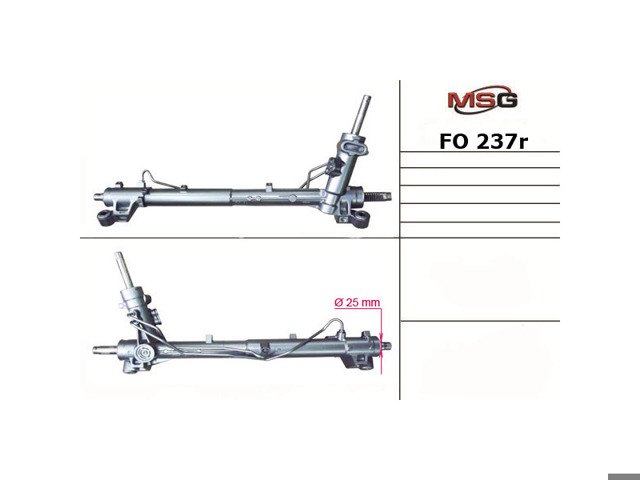 Рейковий рульовий механізм FO237R MSG Rebuilding