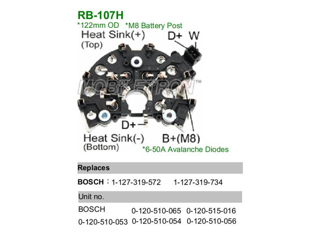 Діодний випрямляч RB105H MOBILETRON