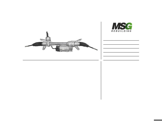 Рейковий рульовий механізм RV101 MS GROUP