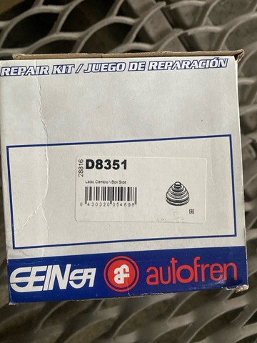 Пильник ШРКШ зовнішній, передній D8351 AUTOFREN