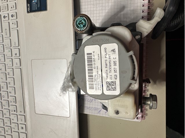 Пасок безпеки задній 4G0857805C VAG