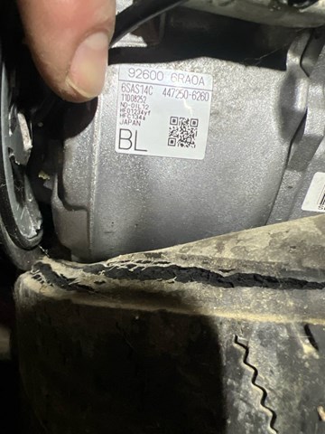 Компресор системи кондиціювання 926006RA0A NISSAN