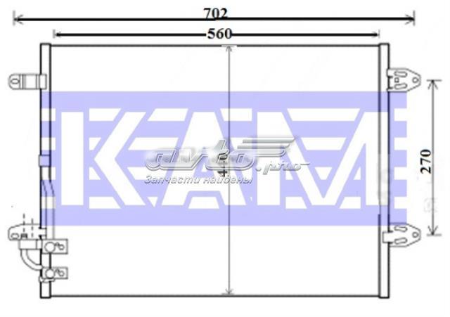 Радіатор охолодження кондиціонера 22040199 KAM