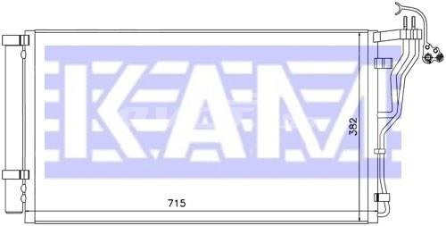 Радіатор системи охолодження кондиціонера 22040214 KAM