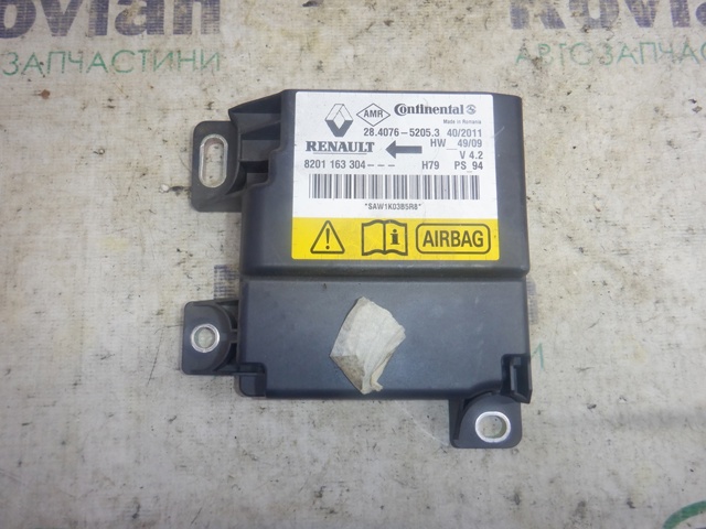 Модуль-процесор керування подушки безпеки 8201163304 RENAULT