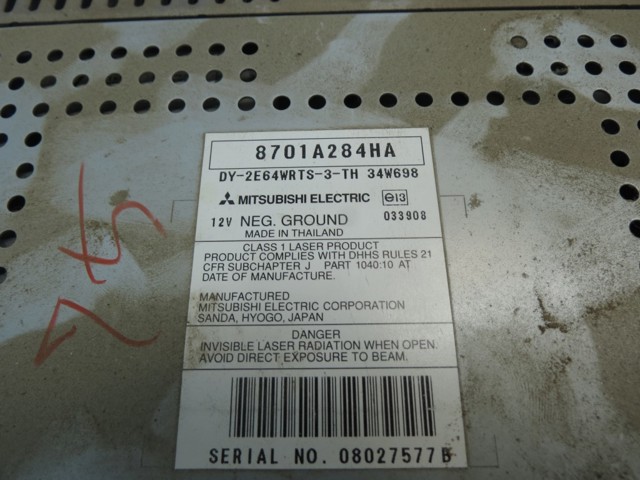 Магнітола 8701A284HA MITSUBISHI