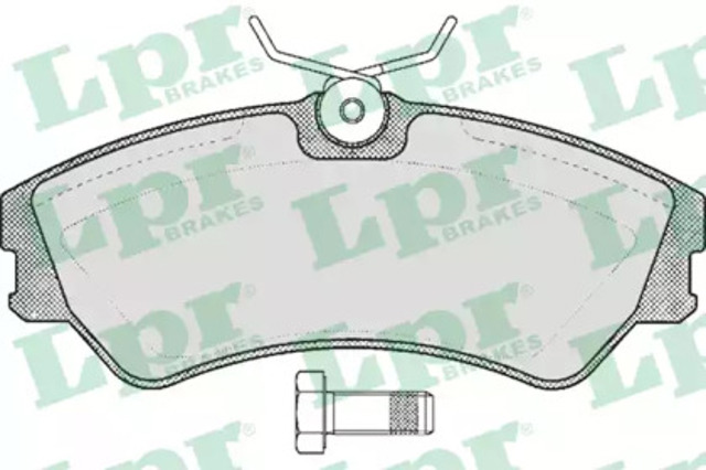 Колодки гальмівні передні, дискові 05P439 LPR