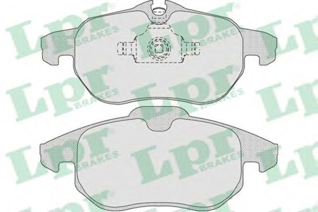 Колодки передні 05P814 LPR
