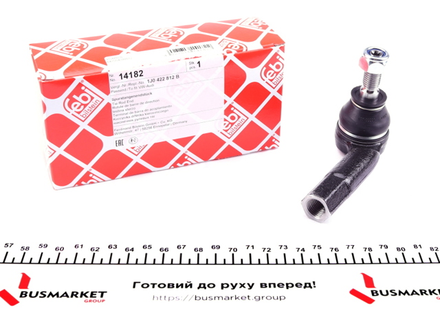 Наконечник рульової тяги, зовнішній 14182 FEBI