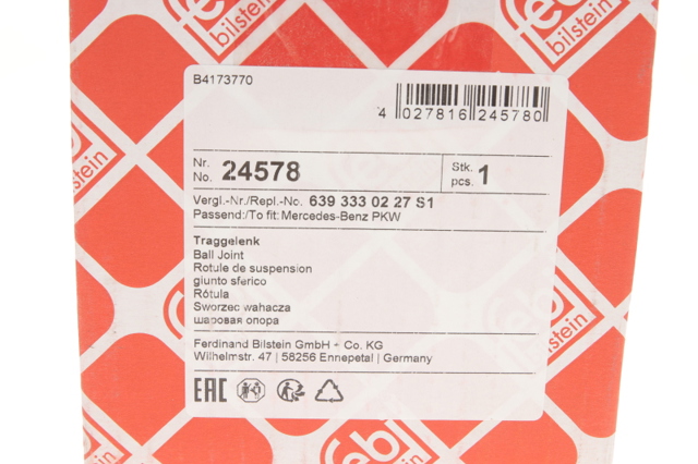 Кульова опора, нижня 24578 FEBI