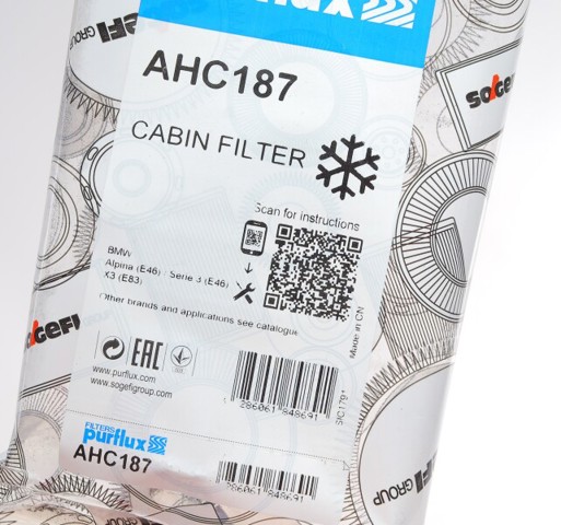 Фільтр пиловий AHC187 PURFLUX