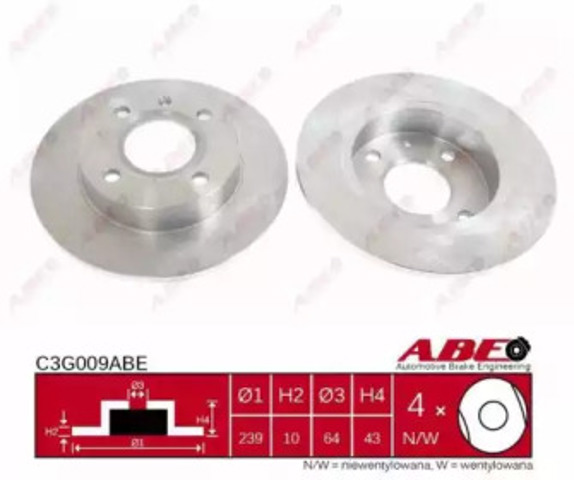 Ротор гальмівний C3G009ABE ABE