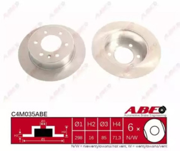 Дискові гальма C4M035ABE ABE