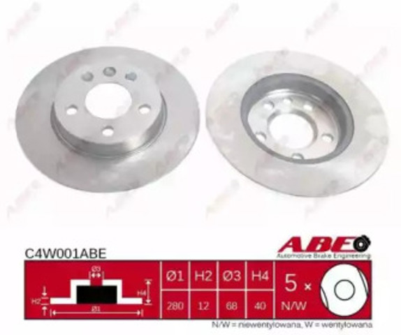 Задні дискові гальма C4W001ABE ABE