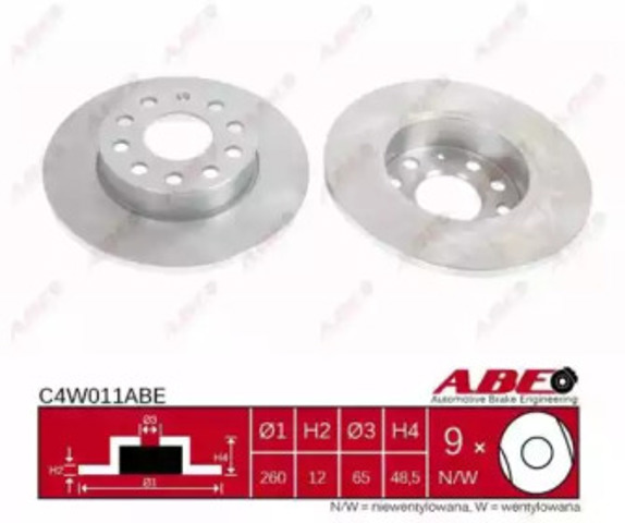 Дискові гальма C4W011ABE ABE