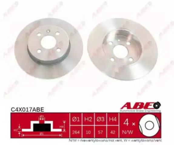 Дискові гальма C4X017ABE ABE