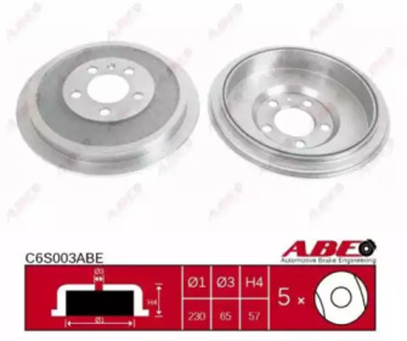 Барабан гальмівний задній C6S003ABE ABE