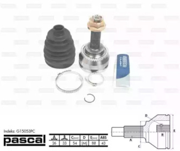 Граната колісна G15053PC PASCAL
