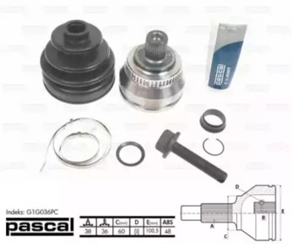 Граната колісна G1G036PC PASCAL