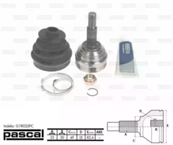 Граната зовнішня G1R023PC PASCAL